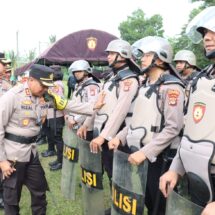 Jelang Pilkades 2023 dan Pemilu 2024, Polres Lampung Timur Menggelar Show Of Force