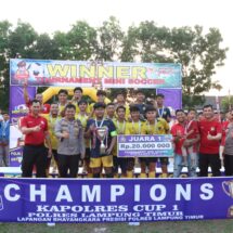 Final Mini Soccer Kapolres Cup I, SMA N 1 Purbolinggo Keluar Sebagi Juara