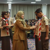 Wagub Chusnunia Buka Workshop Bela Negara dan Bahaya Radikalisme Kwarda Pramuka Provinsi Lampung 2023