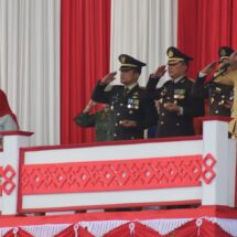 Dandim 0410/KBL Kolonel Arm Tri Arto Hadiri Upacara Bendera Peringatan HUT RI Ke-78