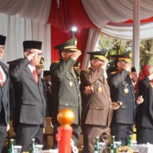Danrem 043/Gatam, Forkopimda Provinsi Lampung Hadiri Upacara Peringatan HUT Proklamasi RI Ke-78 Tahun 2023
