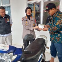 Korban Curanmor M. Munir Senang Motor Kembali, Warga Sekampung Udik Ucapkan Terima Kasih Kepada Bapak Kapolda Lampung