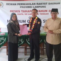 Ketua DPRD Lampung Mingrum Gumay Gelar Reses Tahap III, Serap Aspirasi di SMA MA Ma’arif