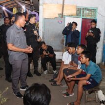 Sat Res Narkoba Polresta Bandar Lampung Gelar Patroli di Kampung Tangguh Bebas Narkoba Kelurahan Sukaraja