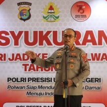 Syukuran HUT Polwan Ke-75, Kapolresta Bandar Lampung: Teruslah Berbuat dan Berkompetisi Dalam Kebaikan