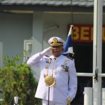 Danbrigif 4 Marinir/BS Kolonel Mar Bob Osianto Siregar Pimpin Upacara HUT Ke- 78 TNI AL Wilayah Lampung