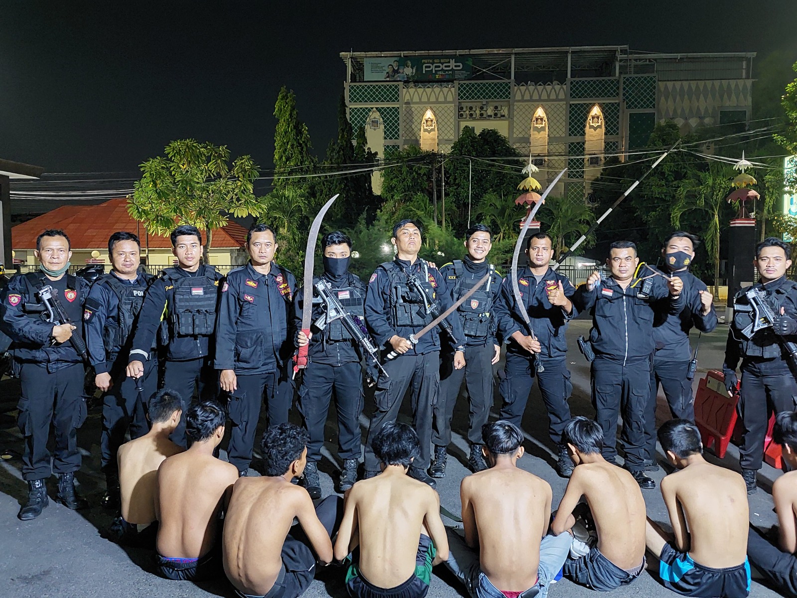 Gagalkan Aksi Tawuran, Polisi di Bandar Lampung Amankan 11 Orang Anggota Genk Motor