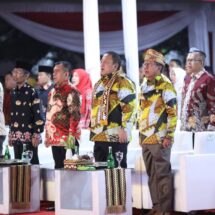 Mingrum Gumay Hadiri Pembukaan Pekan Raya Lampung 2023 di PKOR Wayhalim