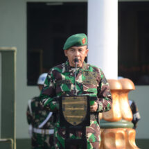 Upacara Bulanan, Kasrem 043/Gatam Bacakan Amanat Panglima TNI