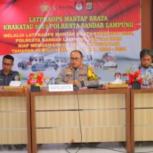 Polresta Bandar Lampung Gelar Lat Pra Ops Mantab Brata Krakatau 2023-2024