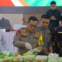 Polda Lampung Musnahkan Barang Bukti Ratusan Kilo Narkotika
