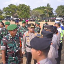 Kapolda Lampung, Cek Kesiapan Personil Pam Jelang Kunjungan Presiden RI