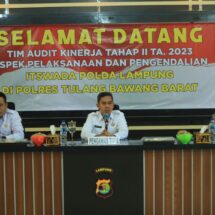 Itwasda Polda Lampung Laksanakan Audit Kinerja Tahap II Aspek Pelaksanaan dan Pengendalian di Polres Tulang Bawang Barat