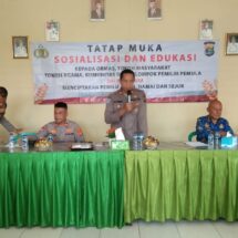 Jumat Curhat, Sat Binmas Polresta Bandar Lampung Gelorakan Pemilu Damai 2024