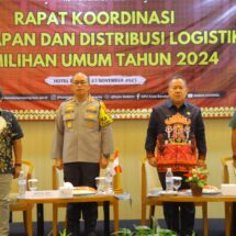 Kapolresta Bandar Lampung Hadiri Rakor Bahas Persiapan dan Distribusi Logistik Pemilu 2024