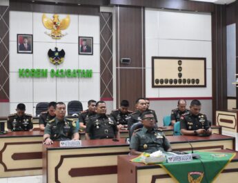 Danrem 043/Gatam Ikuti Penandatanganan Nota Kesepahaman Antara Menteri Pertanian RI Dengan Panglima TNI Secara Virtual