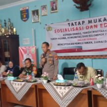 Gelorakan Pemilu Damai, Polisi di Bandar Lampung Gencar Lakukan Tatap Muka dan Edukasi Masyarakat