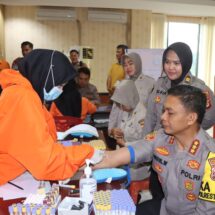Personel Polresta Bandar Lampung Jalani Pemeriksaan Kesehatan Secara Berkala