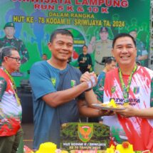 Wakapolda Lampung Hadiri Sriwijaya Run 2024, Dalam Rangka HUT Kodam II Ke-78