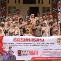 Sambangi SMAN 3, Polresta Bandar Lampung Sosialisasikan Penerimaan Calon Anggota Polri Tahun 2024