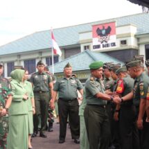 Dandim 0410/KBL Pimpin Tradisi Korp Raport Masuk Satuan dan Purna Tugas