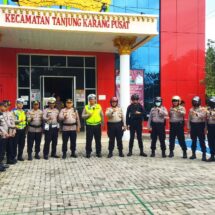 Pastikan Sidang Pleno PPK Berjalan Aman, Kapolresta Bandar Lampung Tinjau Pengamanan Sejumlah PPK