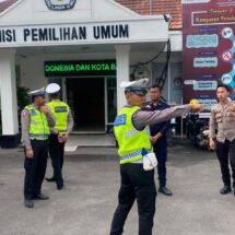 Pasca Pemilu, Polda Lampung Gencar Lakukan Patroli Rutin di KPU