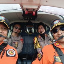Monitoring Arus Lalin Mudik Lebaran, Polda Lampung Lakukan Pantauan Udara