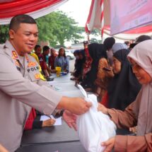 Bantu Kebutuhan Masyarakat Jelang Lebaran, Polresta Bandar Lampung Gelar Pasar Murah