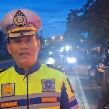 Melintas Wilayah Bandar Lampung, Polresta Bandar Lampung Kawal Puluhan Pemudik Sepeda Motor