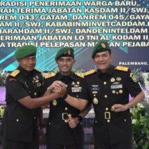 Sertijab, Danrem 043/Gatam Resmi Dijabat Brigjen TNI Rikas Hidayatullah, S.E., M.M.