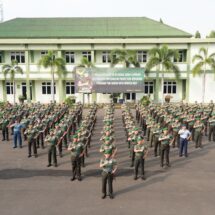 Korem 043/Gatam Dukung Penyelenggaraan Apel Dansat TNI AD Tersebar Kodam II/Swj