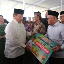 Gubernur Arinal dan Riana Hadiri Pengajian Akbar Pemprov Lampung di Kecamatan Kedondong Pesawaran