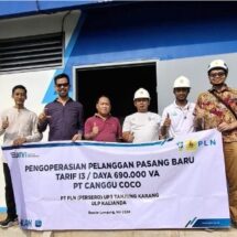 Dorong Kemajuan Industri Provinsi Lampung, PLN Perluasan Jaringan Dukung Pasang Baru PT Canggu Coco Liz