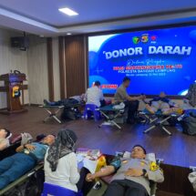 Sambut Hari Bhayangkara Ke-78, Polresta Bandar Lampung Gelar Donor Darah