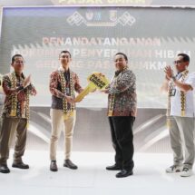 Gubernur Arinal, Asisten Deputi Teknologi dan Informasi Kementerian BUMN Resmikan Pasar UMKM Lampung di PKOR Way Halim