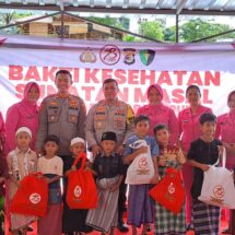 Puluhan Anak di Bandar Lampung Antusias Ikuti Khitanan Massal Hari Bhayangkara Ke-78