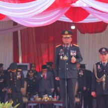 Kapolda Lampung Pimpin Upacara Hari Bhayangkara Ke-78