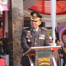 Momentum Peringatan Hari Bhayangkara Ke-78, Kapolresta Bandar Lampung Komitmen Berikan Pelayanan Lebih Baik Kepada Masyarakat