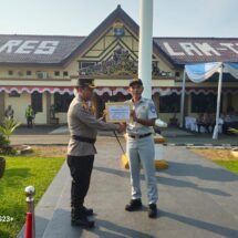 Polres Lampung Tengah Dapat Apresiasi Dari Korlantas Polri dan Jasa Raharja