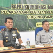 Bersama Itjen TNI, Danrem 043/Gatam Pimpin Entry Meeting Audit Ketaatan Dan Kinerja Periode III TA. 2024