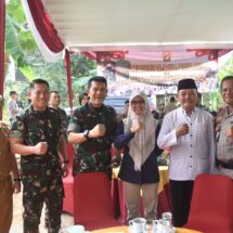 Danrem 043/Gatam Launching Program TNI AD Manunggal Air di Kelurahan Way Gubak