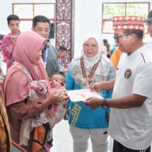 Pj. Gubernur Samsudin dan Ibu Maidawati Tinjau Penanggulangan Stunting dan Posyandu di Lamban Pancasila Liwa Lambar