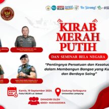 Unila Akan Gelar Kirab Merah Putih Rangkaian Dies Natalis ke-59