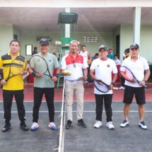 Pj. Gubernur Lampung Buka Turnamen Tenis Danrem Cup, Ajak Junjung Tinggi Sportivitas