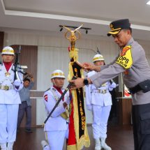 Kapolresta Bandar Lampung Pimpin Upacara Pensucian Dhuaja Wira Bhakti Anggakara Catra