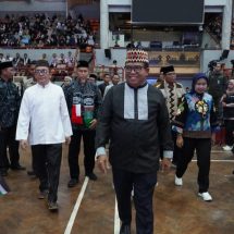 Pj. Gubernur Lampung Buka Konser Kemanusiaan Lampung Peduli Palestina di Unila