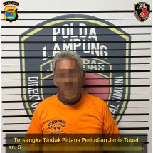 Bravo! Ditreskrimum Polda Lampung Kembali Gulung Bandar Judi Togel