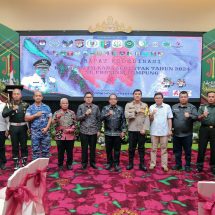 Rakor Kesiapan Pilkada Serentak 2024, Pj. Gubernur Samsudin Ajak Wujudkan Demokrasi Sehat, Damai dan Berintegritas di Provinsi Lampung