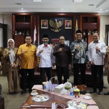 Pj. Gubernur Samsudin Terima Kunjungan Kerja Anggota Komite I, II dan III DPD RI Asal Dapil Lampung